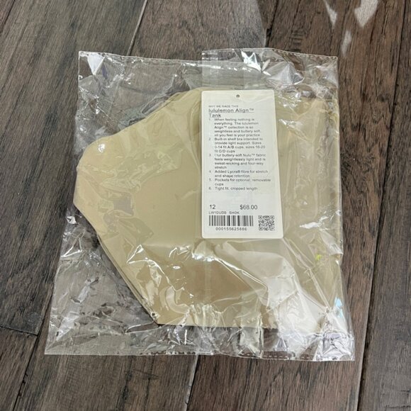 Lululemon NWT Align Tank Top *Light Support, A/B Cup Sheer Oak - Picture 8 of 8